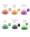 Half Ball Konjac Sponge face Body White Lavender Cherry Blossom Aloe Vera Set of Four for Baby Mothers